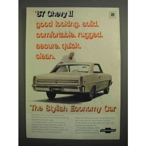 1966 Chevrolet Chevy II Nova SS Sport Coupe Car Ad