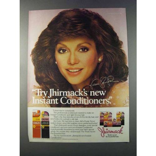1981 Jhirmack Conditioner Ad - Victoria Principal