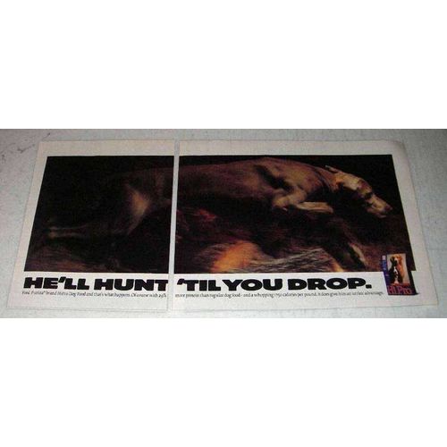 1992 Purina Hi Pro Dog Food Ad - Hunt 'Til You Drop