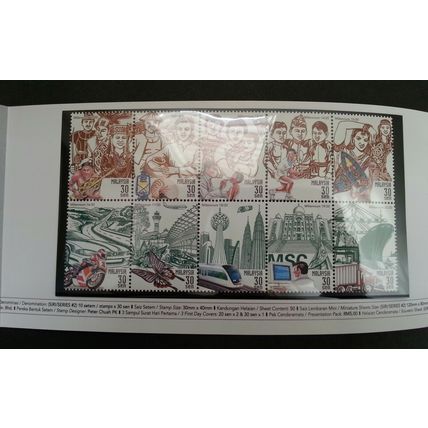 Malaysia Celebrate The Millennium (II) 2000 Train Airport (p. pack) MNH *c scan