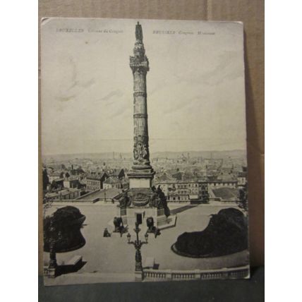 CONGRESS MONUMENT, BRUXELLES, BRUSSELS . unused large antique postcard (A) =