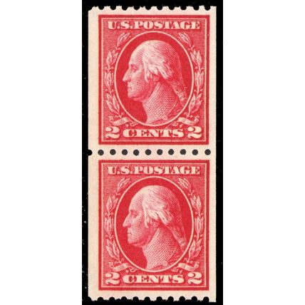 442, Mint VF+ NH Coil Pair From Freshly Broken Roll .. Stuart Katz