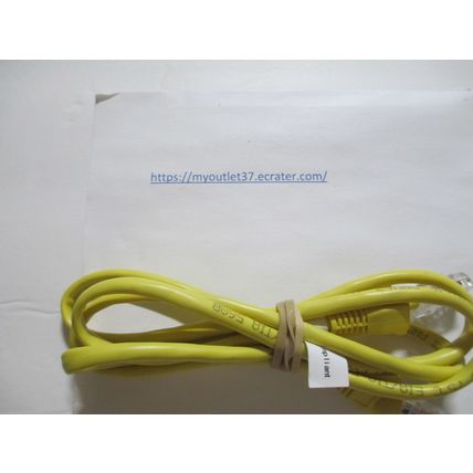 Yellow Ethernet Cord 46" - Estate Find 230107 - Very Good