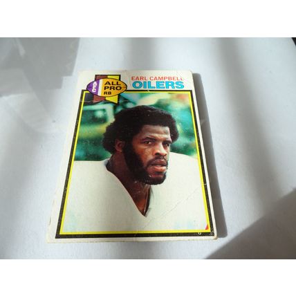 1979 Topps Football Card # 390 Earl Campbell Rookie Card Good (2) Houston Oilers