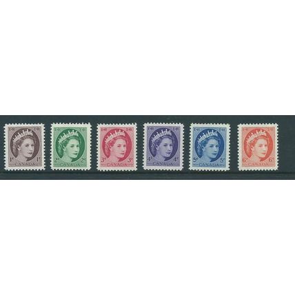 canada stamps sg463 sg 463 set mnh definitives 1954