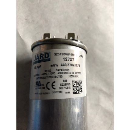 NEW JARD 20.0UF, MFD 440/370 VAC Round Motor Run Capacitors # 12737,BV