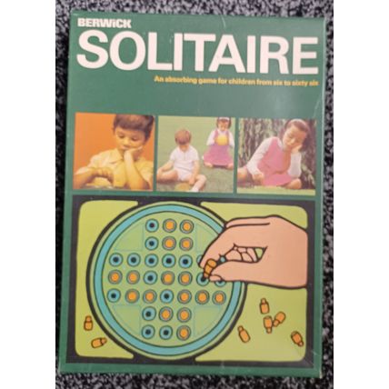 Vintage 1970’s Berwick Solitaire Board Game Complete "UK FREEPOST