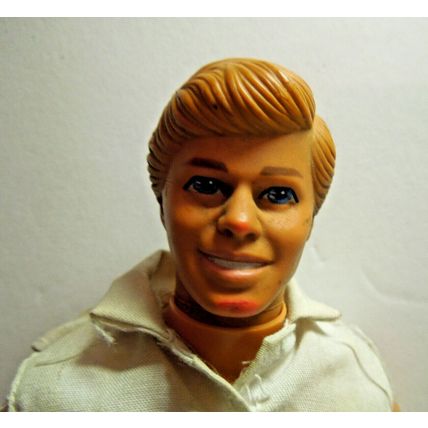 Mattel Barbie Ken Doll 1968 Body Twist N Turn Brown Hair Blue Eyes MALAYSIA