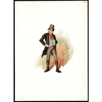 BILL SIKES 1889 JOSEPH CLAYTON CLARKE ‘KYD’ Oliver Twist VICTORIAN CARTOON