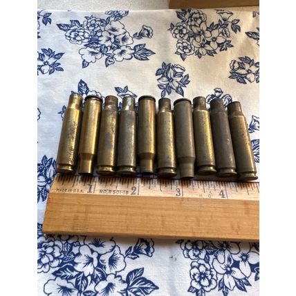 Spent brass 308 rifle casings Old Bullet Shells Military Headstamps