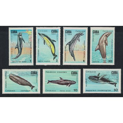Caribic Whales and Dolphins 7v 1984 MNH SG#2984-2990