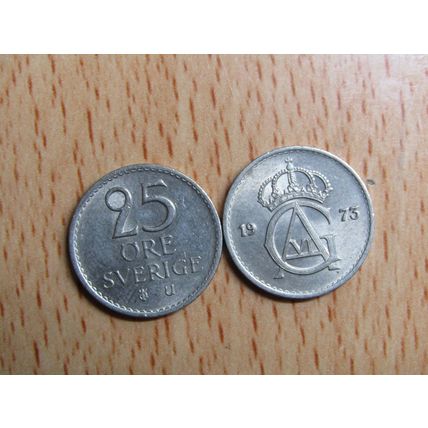 Sweden 1973 25 Ore Coin
