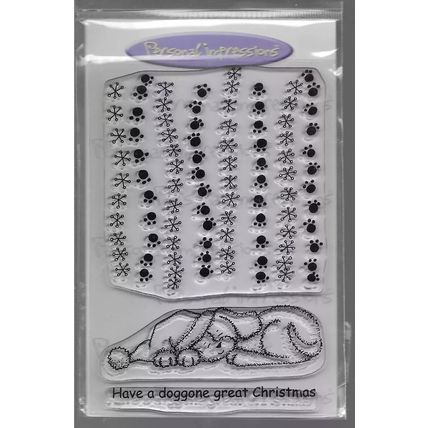 Personal Impressions. Doggone Christmas Stamp Set. Stamping Cardmaking Crafts