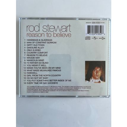 ROD STEWART - REASON TO BELIEVE (UK AUDIO CD, 1999)