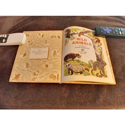 Little Golden Book Wild Animals By Feodor Rojankovsky 5.0 Very Good/Fine 1970