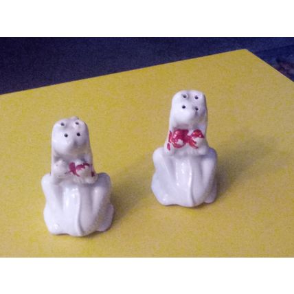Old Vintage Walt Disney Pluto Salt & Pepper Shakers 1940/50s
