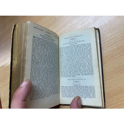 1846 "PROPER LESSONS TO BE READ AT MORNING & EVENING PRAYER" TINY HB BOOK (P3)