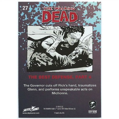 2013 The Walking Dead Trading Cards Set 2 Foil - #27 - The Best Defense, Part 4