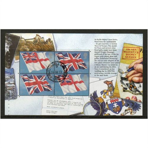 2008 'JAMES BOND-BOOKLET PANE' FINE USED (EBID28-097)