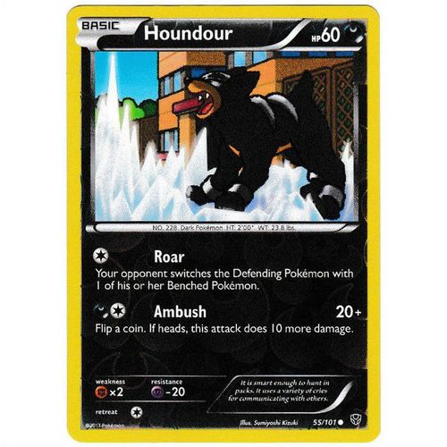 Pokemon Black & White Plasma Blast - #55/101 - Houndour Rev Holo
