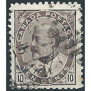 Canada 1903 SG183 10c Pale Dull Purple Good+ Used.. ..