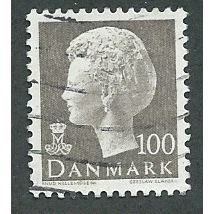 DEN 1974 100o 'QUEEN MARGRETHE' FINE USED (EBID42-990)