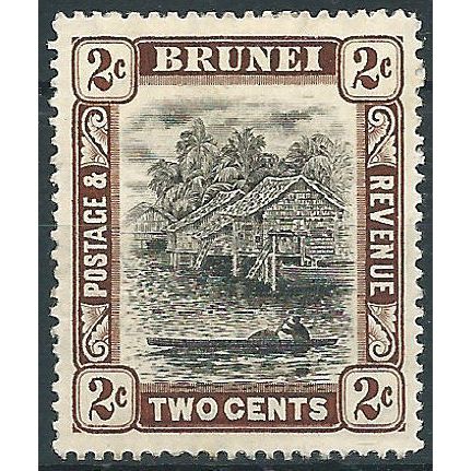 Brunei 1911 SG36 2c Black & Brown Mounted Mint.....