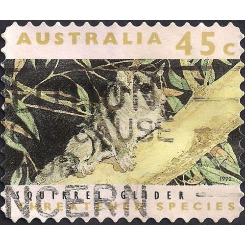 AUSTRALIA, MAMMALS, Squirrel glider, brown 1992, 45c