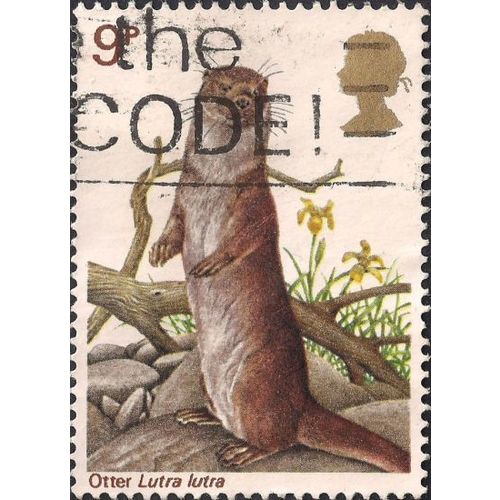 GB, MAMMALS, Otter, white 1977, 9p, #3