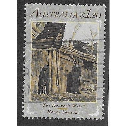 AUS 1991 $1.20 'AUSTRALIAN WRITERS' FINE USED (EBID66-583)