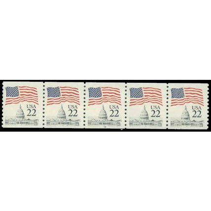 2115 22c U.S. Flag Very Fine MNH PNC 16/5 P0614
