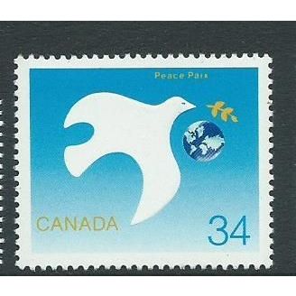canada stamps mnh 1986 sg1215 sg 1215 peace year