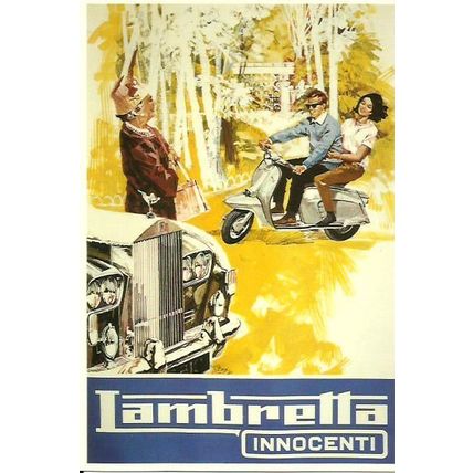 Advertising LAMBRETTA Innocenti Postcard (Mayfair 697)