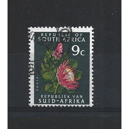 SouthAfrica.SGB245a 9c Protea.Fine Used.Aug25d