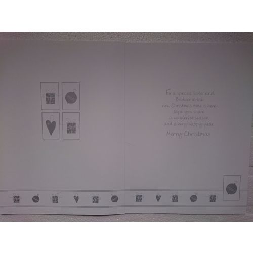 Large Christmas Cards - Sister & Brother-in-Law - 02