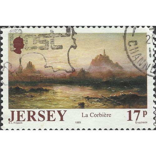 JERSEY, FINE ART, La Corbiere, Sarah Louisa Kilpack, violet 1989, 17p, #3