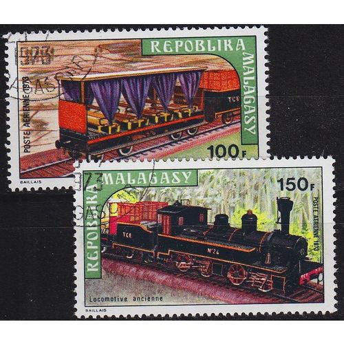 MADAGASKAR MADAGASCAR [1973] MiNr 0689-90 ( O/used ) Eisenbahn