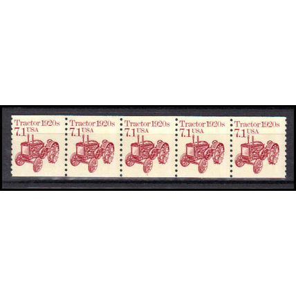 2127 7.1c Tractor Fine MNH Dry Gum PNC 1/5 X0718