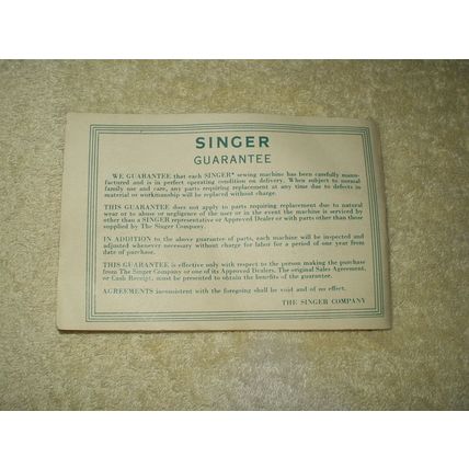 vtg singer #337 sewing machine manual in really good condition