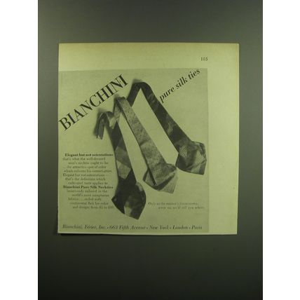 1949 Bianchini Ferier Ties Ad