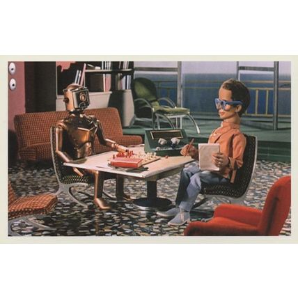 Brains & Braman The Robot Gerry Anderson 's Thunderbirds Postcard