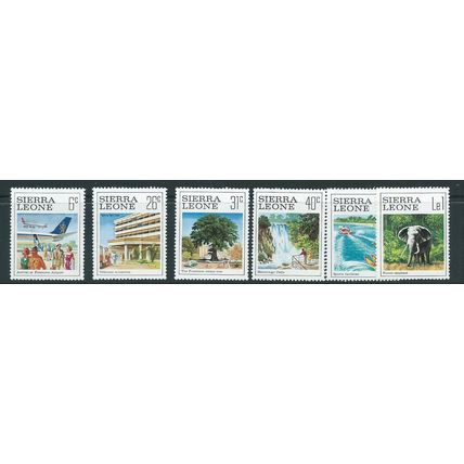 Sierra Leone 1980 sg650 mnh set sg 650 tourism