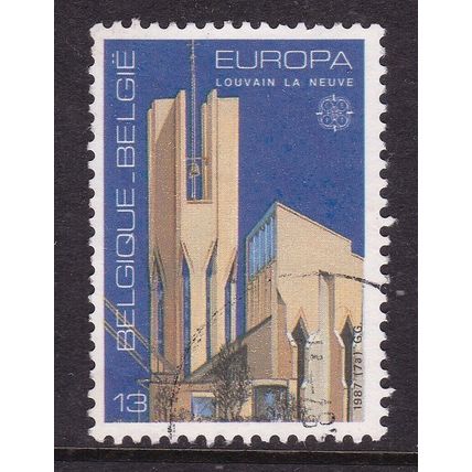 Belgium 1987 Louvain-la-Neuve Church 13f Fine Used SG 2910 VGC