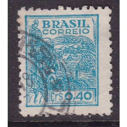 Brazil 1947 Harvesting Machinery 0.40cr Fine Used SG 756 VGC