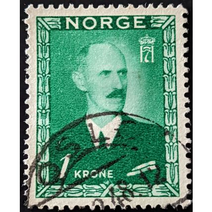 STAMP NORWAY SG380 1946 King Haakon VII Used