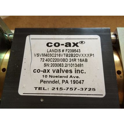 CoAx VSM403C216VTB2B20VXXXB VALVE,XXCOAX 5-VSV-M 40 DR NC,BOSCH 0 820 022 987,BH