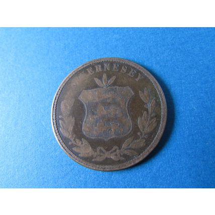 1864 GUERNSEY EIGHT DOUBLES FREE POST.