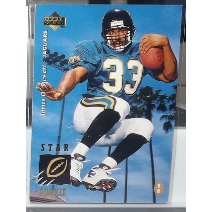 1995 Upper Deck JAMES O. STEWART (Jaguars) Star Rookie Card #16