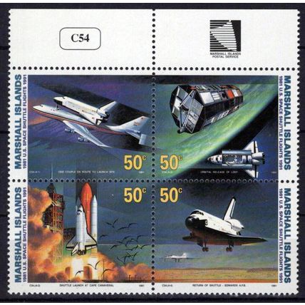 Marshall Islands 394a MNH Space Shuttle Flights ZAYIX 0324-S0137