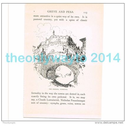 FLORENCE, THE CERTOSA (2), ITALY, BOOK ILLUSTRATION/PRINT, 1904